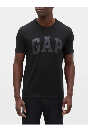 GAP Černé pánské tričko logo