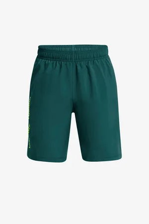 Under Armour Petrolejové klučičí kraťasy UA Woven Wdmk