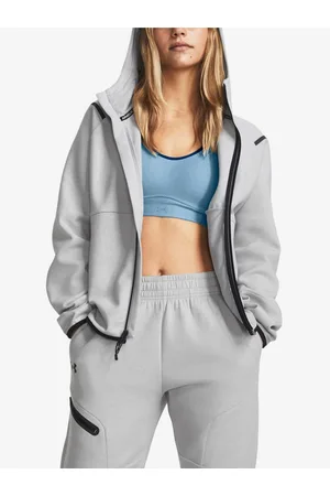 Under Armour Šedá dámská mikina Unstoppable Flc FZ-GRY