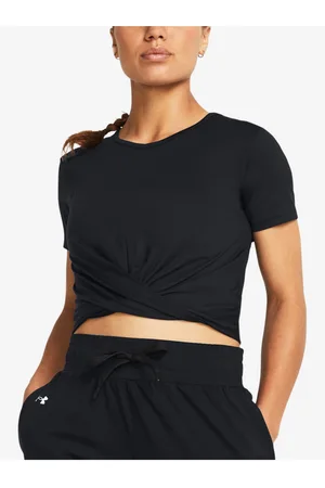 Under Armour Černé dámské tričko Motion Crossover Crop SS