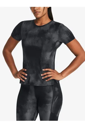 Under Armour Černé dámské vzorované tričko UA Launch Elite Printed SS