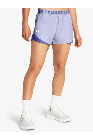 Under Armour Světle fialové dámské sportovní kraťasy Play Up Shorts 3.0