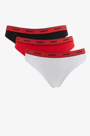 HUGO BOSS Sada tří dámských tang Triplet Thong Stripe