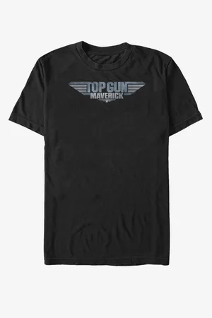 ZOOT FAN. Černé unisex tričko Paramount Mav Logo