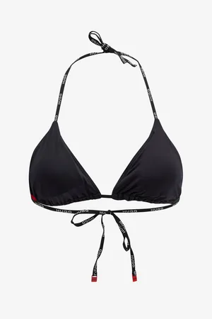 HUGO BOSS Černý dámský horní díl plavek Pure Triangle