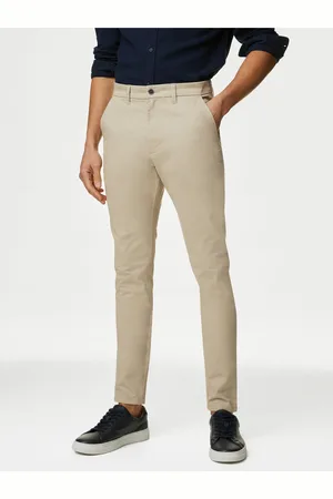 Marks & Spencer Béžové pánské chino kalhoty
