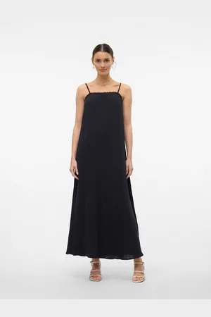 VERO MODA Černé dámské maxišaty Natali