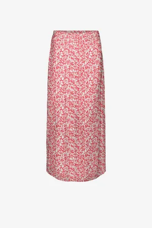 VERO MODA Bílo- dámská maxi sukně Menny