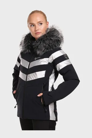 Kilpi Černá dámská luxusní lyžařská bunda LTD ASTER-W