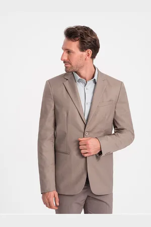 Ombre Clothing Béžové pánské sako