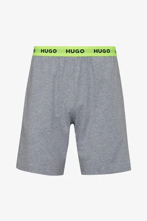 HUGO BOSS Světle šedé pánské pyžamové kraťasy