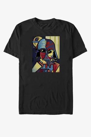 ZOOT FAN. Černé unisex tričko Star Wars Picasso Vader