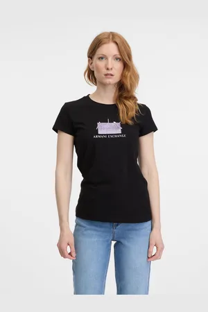 Armani Exchange Černé dámské tričko