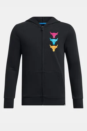 Under Armour Černá klučičí mikina Project Rock Boys LS FZ HD