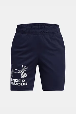 Under Armour Tmavě modré sportovní kraťasy UA Tech Logo