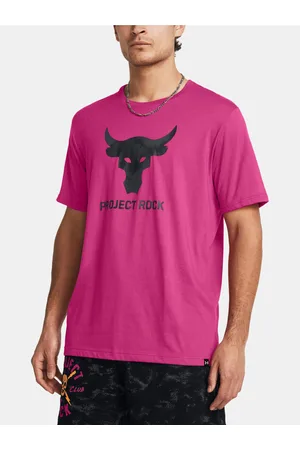 Under Armour Růžové pánské tričko UA Project Rock Payoff Graphic