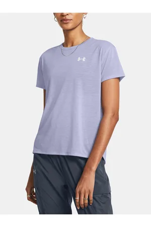 Under Armour Fialové dámské tričko UA Trail Run SS