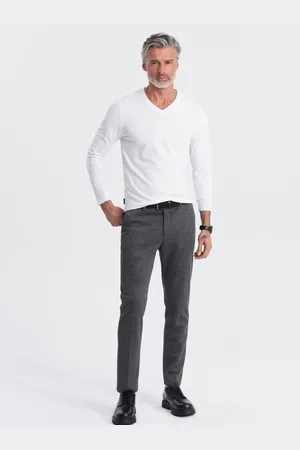 Ombre Clothing Bílé pánské basic tričko