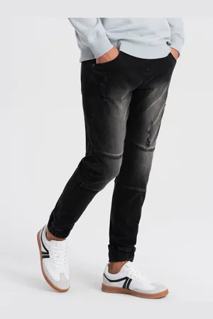 Ombre Clothing Černé pánské džíny