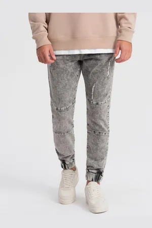 Ombre Clothing Šedé pánské džíny