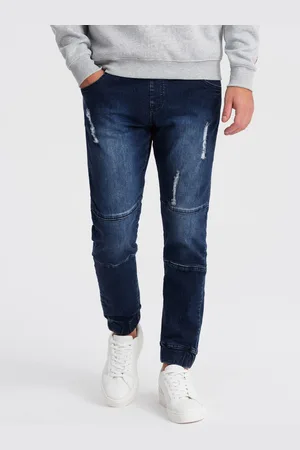 Ombre Clothing Tmavě modré pánské džíny