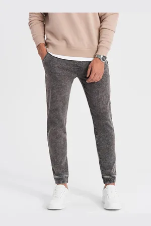 Ombre Clothing Šedé pánské džíny