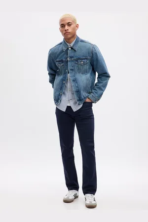 GAP Tmavě modré pánské slim fit džíny City Flex