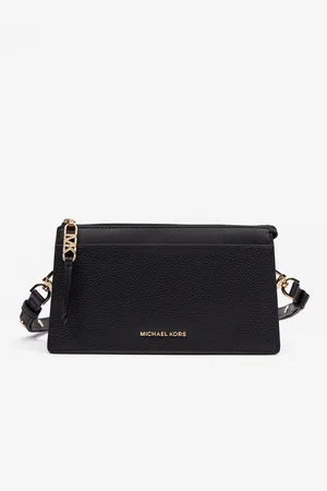 Michael Kors Černá dámská kožená crossbody kabelka Empire Xbody