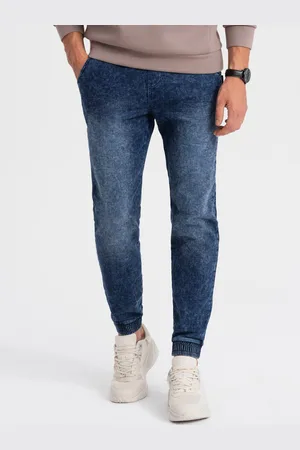 Ombre Clothing Tmavě modré pánské džíny