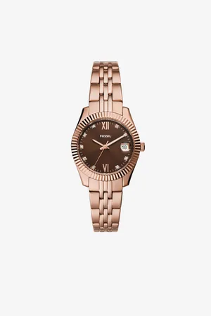 Fossil Růžovozlaté dámské hodinky Scarlette