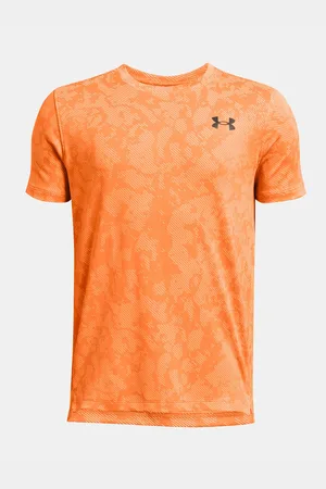 Under Armour Oranžové klučičí sportovní tričko UA Tech Vent Geode SS-ORG