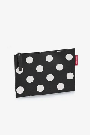 Reisenthel Černá dámská kosmetická taška s puntíky Case 1 Dots White