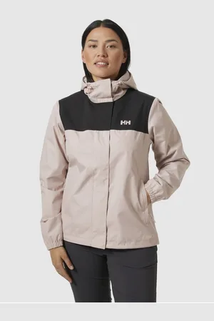 Helly Hansen Černo-růžová dámská sportovní bunda Vancouver Rain Jacket