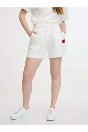 HUGO BOSS Krémové dámské teplákové kraťasy Dina Shorts