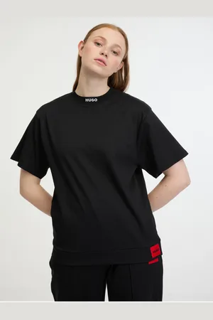 HUGO BOSS Černé dámské tričko Dina T-shirt