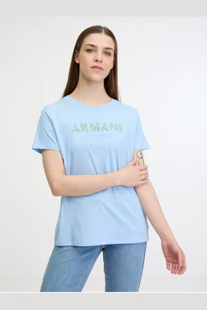 Armani Exchange Světle modré dámské tričko
