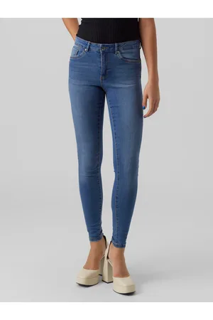 VERO MODA Modré dámské skinny fit džíny Alia