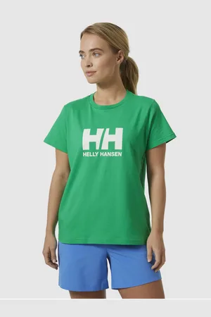 Helly Hansen Zelené dámské tričko HH Logo T-Shirt 2.0