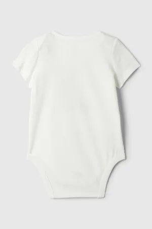 GAP Bílé baby body z organické bavlny