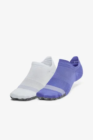 Under Armour Fialové dámské ponožky UA Breathe 2 No Show Tab 2pk