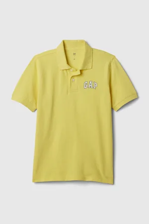 GAP Žluté klučičí pique polo tričko