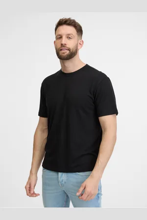 GAP Černí pánské lněné tričko