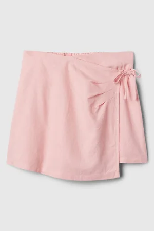 GAP Holčičí lněná kraťasová sukně