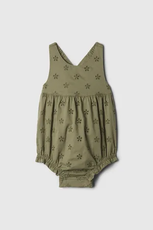 GAP Zelené holčičí baby bavlněné body