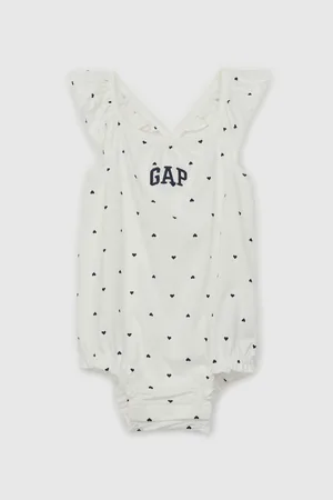 GAP Bílé holčičí baby vzorované body