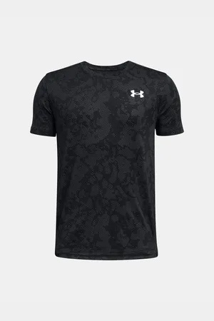 Under Armour Černé klučičí sportovní tričko UA Tech Vent Geode SS