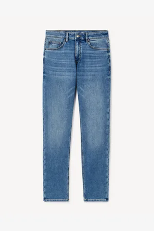 Celio Modré pánské straight fit džíny C15 Stlmaille