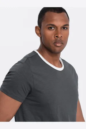 Ombre Clothing Šedé pánské tričko