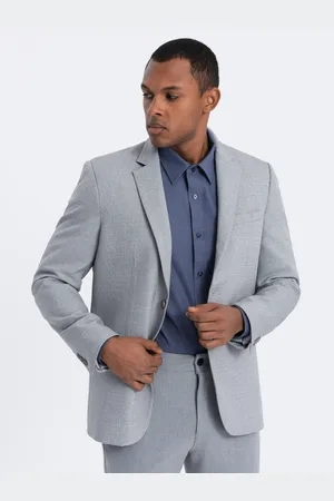 Ombre Clothing Šedé pánské sako