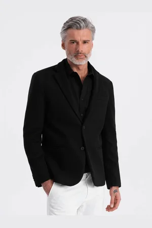 Ombre Clothing Černé pánské sako